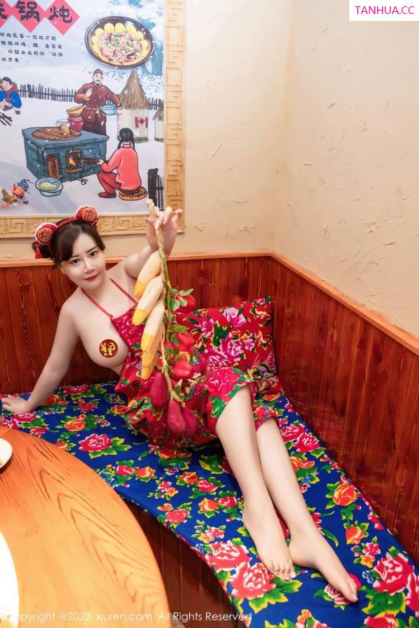 王格 王婉悠 [XiuRen]高清写真图 2023.01.12 No.6121 王婉悠Queen 布兜美臀第5张图片
